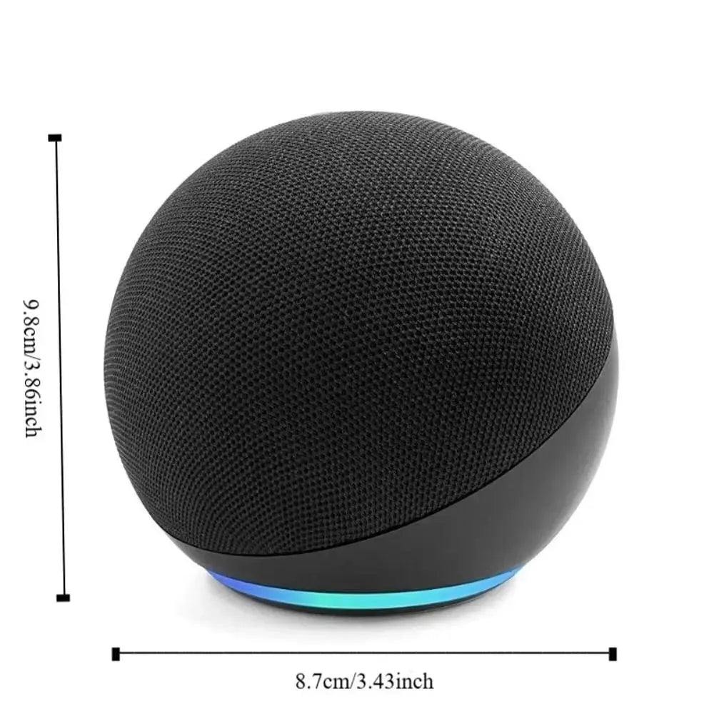Mini RGB Multifunctional Portable Wireless Speaker with Button, Built-In Li-Ion Cell, Compact Stereo Audio, USB Charging, Waterproof Subwoofer, RGB Lights for Outdoor/Home Use, Compatible with Smartphones & Memory Cards