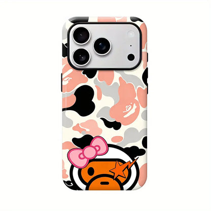 Bape New Color Shockproof Casing for Iphone 12-17 Pro Max, Y2K Streetwear Style, Cellphone & Smartphone Protection