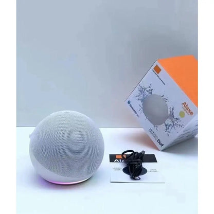 Mini RGB Multifunctional Portable Wireless Speaker with Button, Built-In Li-Ion Cell, Compact Stereo Audio, USB Charging, Waterproof Subwoofer, RGB Lights for Outdoor/Home Use, Compatible with Smartphones & Memory Cards